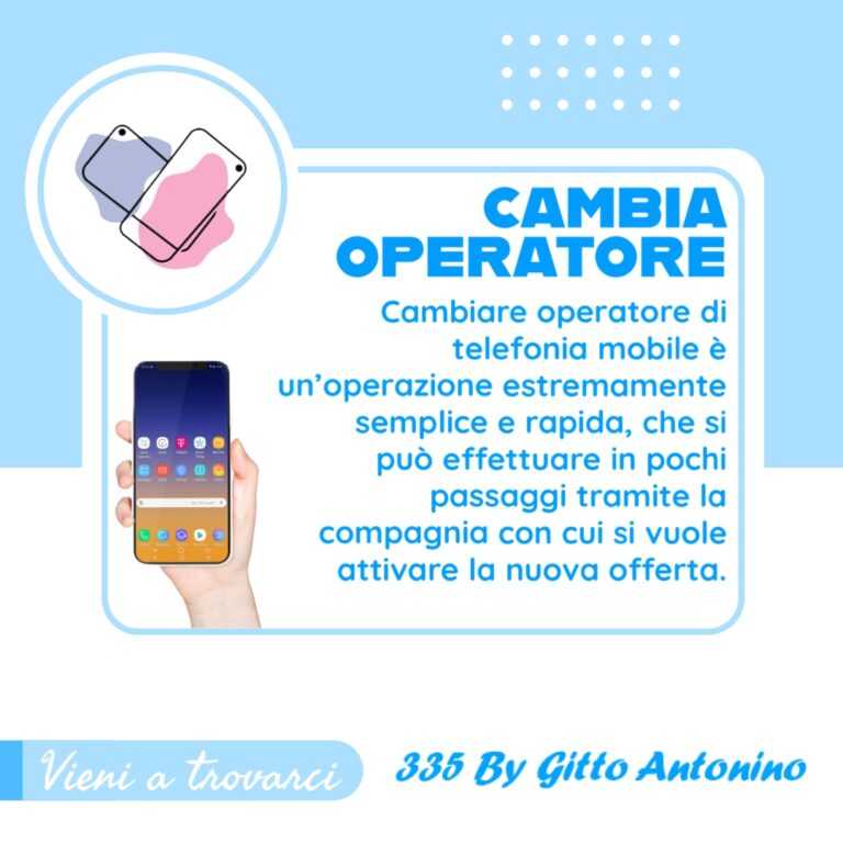 Cambia operatore