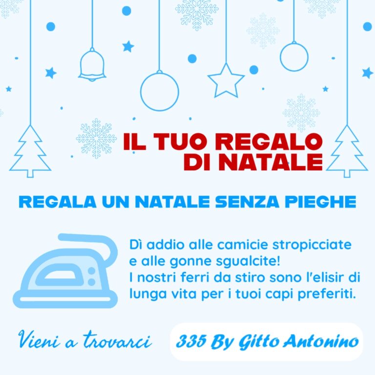 Regala un Natale senza pieghe